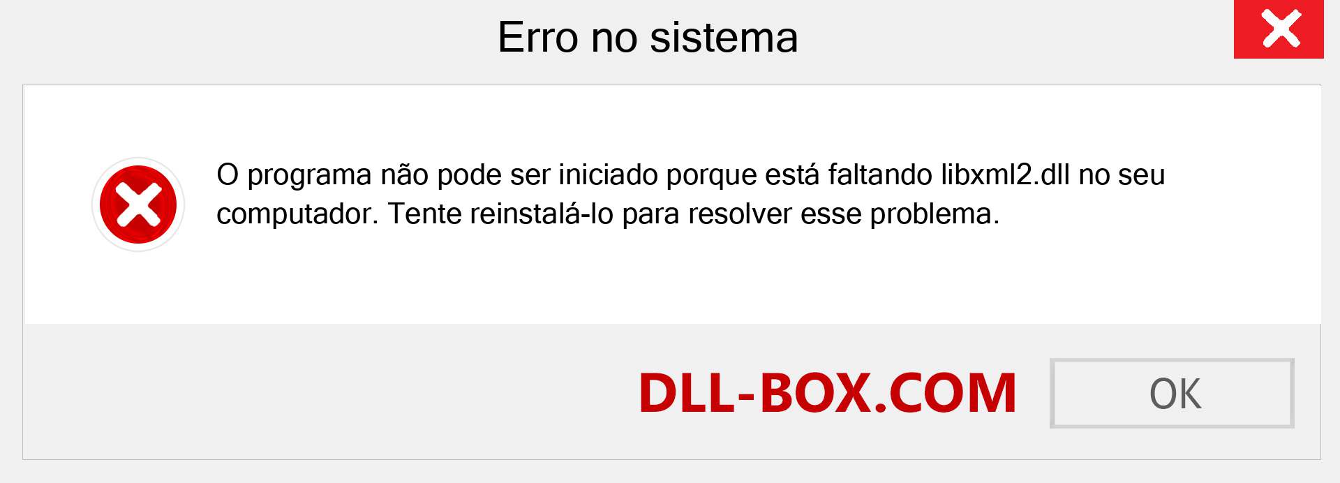 Arquivo libxml2.dll ausente ?. Download para Windows 7, 8, 10 - Correção de erro ausente libxml2 dll no Windows, fotos, imagens